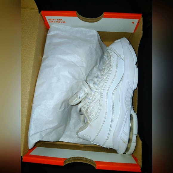 Nike White Boys Chunky Flex Runner Sneakers with Cushioned Midsole Size 9C - Picture 5 of 6